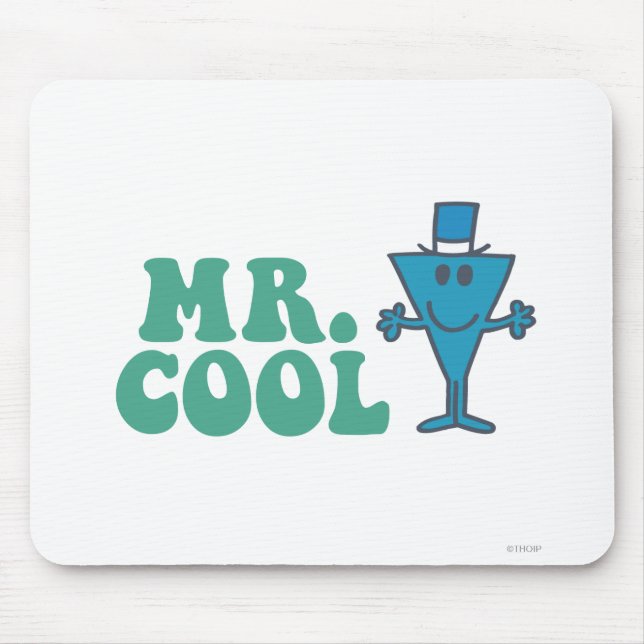 Mr. Cool | Logo Design Mouse Pad (Front)