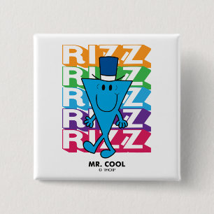 Mr. Cool Rizz 15 Cm Square Badge