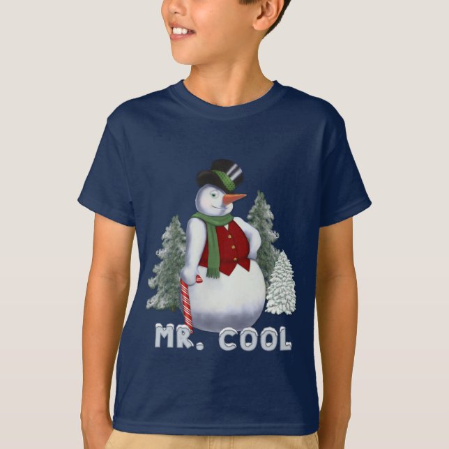 Mr. Cool - Snowman T-Shirt (Front)