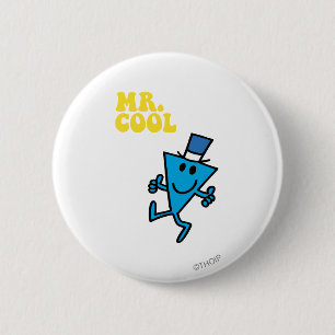 Mr. Cool Yellow Lettering 6 Cm Round Badge