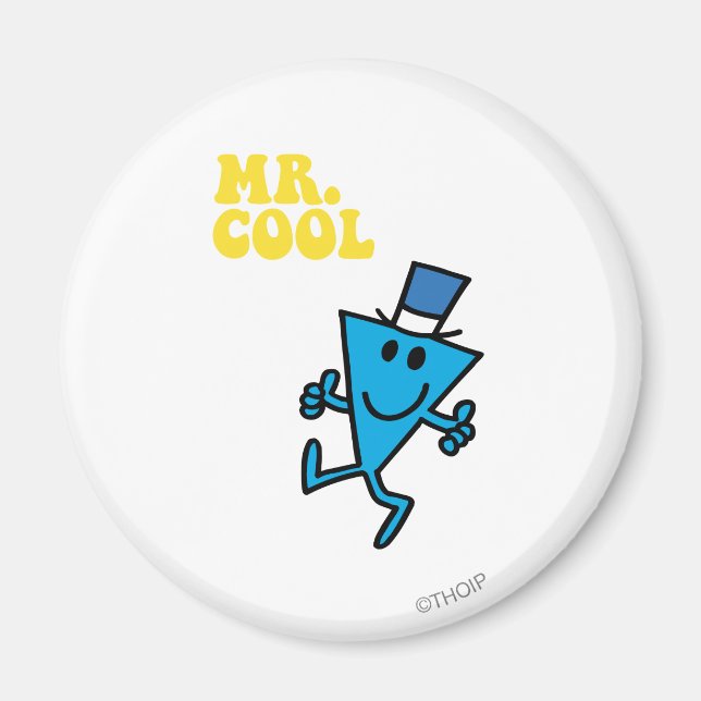 Mr. Cool | Yellow Lettering Magnet (Front)