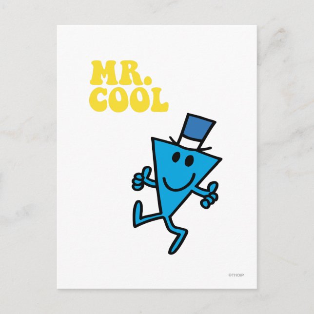 Mr. Cool | Yellow Lettering Postcard (Front)