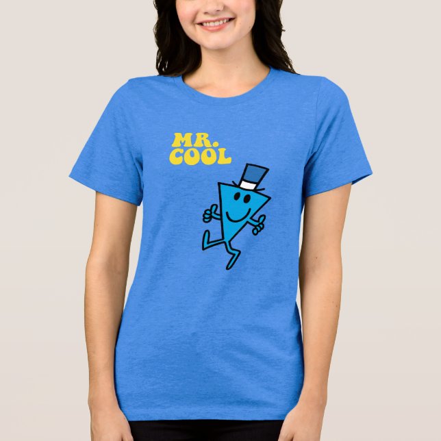 Mr. Cool | Yellow Lettering Tri-Blend Shirt (Front)