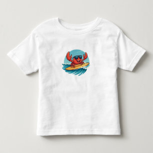 Mr. Crab Gone Surfing Toddler T-Shirt