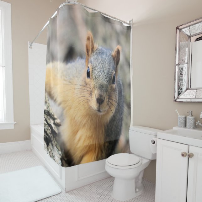 Mr.Cutie Shower Curtain (In Situ)