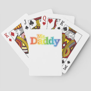 Mr. Daddy Gay Pride Playing Cards