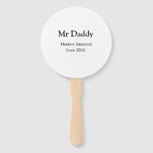 Mr Daddy since add year name parents father name g Hand Fan