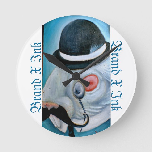 Mr. Dapper Round Clock (Front)