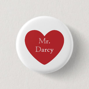 Mr. Darcy 3 Cm Round Badge