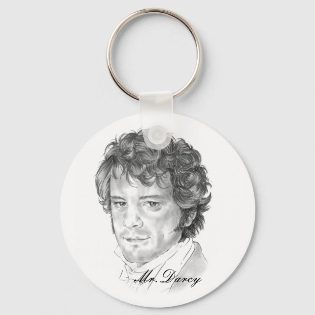 Mr. Darcy- Pride and Prejudice Key Ring (Front)