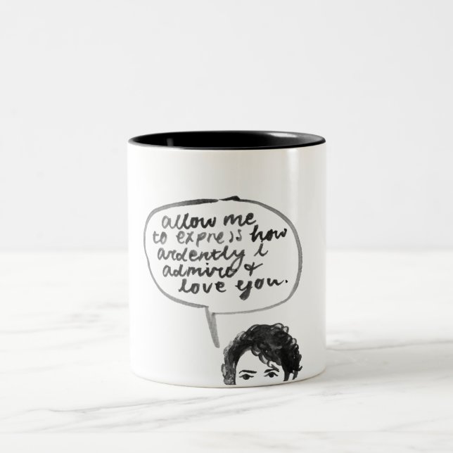Mr. Darcy Two-Tone Coffee Mug (Center)