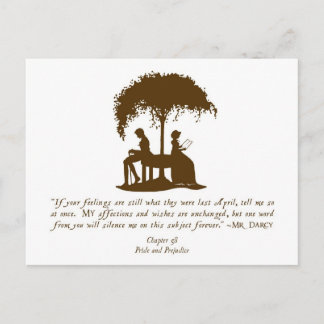 Mr Darcy's Proposal Postcard