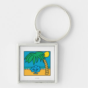 Mr. Daydream Beach Scene Key Ring