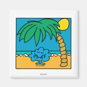 Mr. Daydream Beach Scene Magnet