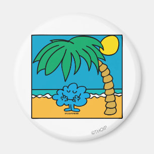 Mr. Daydream Beach Scene Magnet