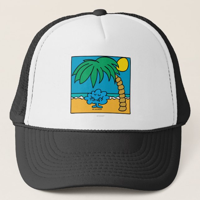 Mr. Daydream Beach Scene Trucker Hat (Front)