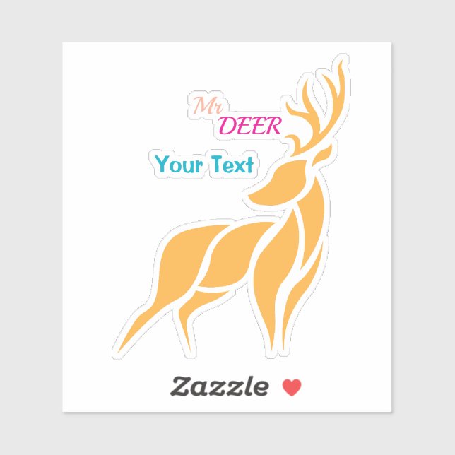 Mr. Deer Graphic – Rustic Woodland Style (Sheet)