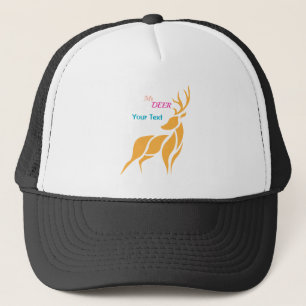 Mr. Deer Graphic – Rustic Woodland Style Trucker Hat