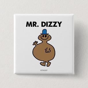 Mr. Dizzy Classic Pose 15 Cm Square Badge