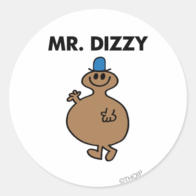 Mr. Dizzy | Classic Pose Classic Round Sticker (Front)