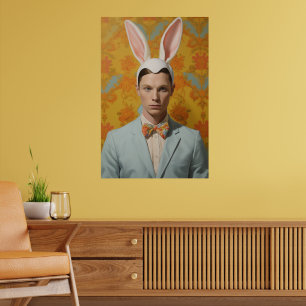 Mr Easter Bunny Poster