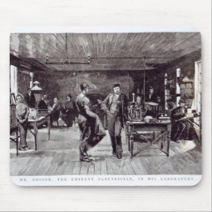 Mr Edison , The Eminent Electrician Mouse Pad