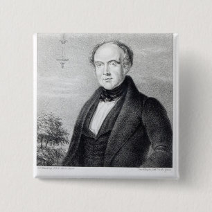 Mr. Edward Spencer, lithograph by Day & Haghe 15 Cm Square Badge