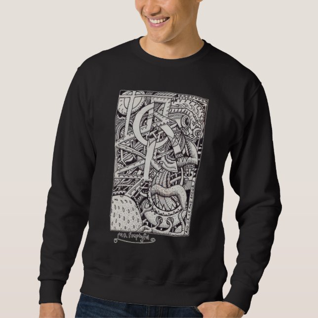 Mr Emptyful, ink drawing Sweatshirt (Front)