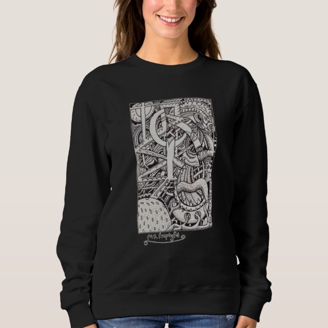 Mr Emptyful, ink drawing Sweatshirt (Front)