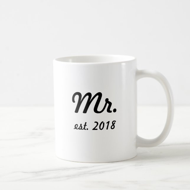 Mr. est 2018 Mug Just Married (Right)