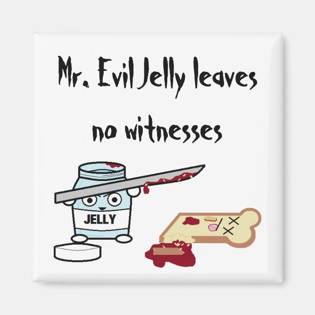 Mr. Evil Jelly Magnet (Front)