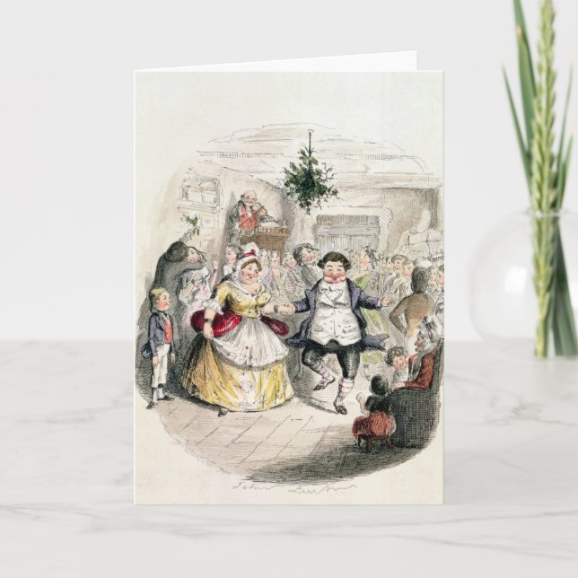 Mr Fezziwig's Ball, from 'A Christmas Carol' Holiday Card (Front)