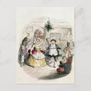 Mr. Fezziwig's Ball, from 'A Christmas Carol' Holiday Postcard
