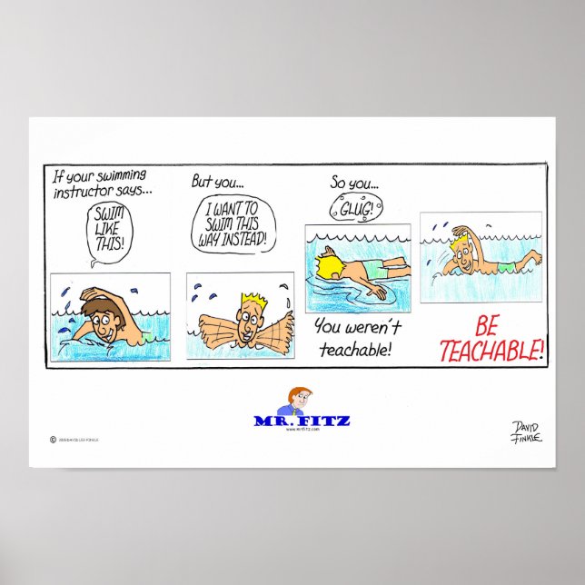 Mr. Fitz: Be Teachable 1 - Swimming Poster (Front)