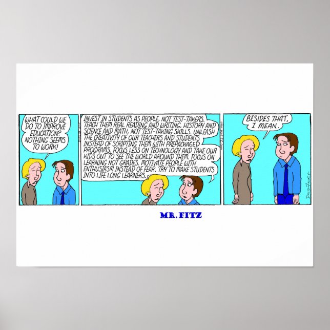 Mr. Fitz - The Solution For Education Poster (Front)