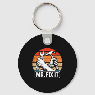 Mr. Fix It Funny Dad Shirts For Men From Wife Fath Key Ring