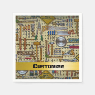 Mr. Fix It Handyman Tools Napkins