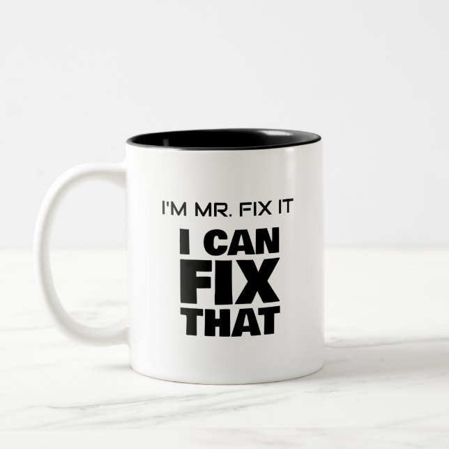 Mr. Fix It Two-Tone Mug (Left)