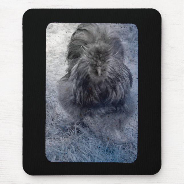 Mr Fluffy Silkie Rooster 2 Mouse Pad (Front)