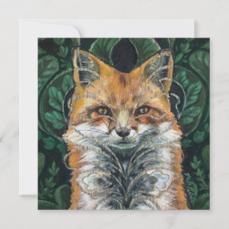 Mr. Fox Painting Card