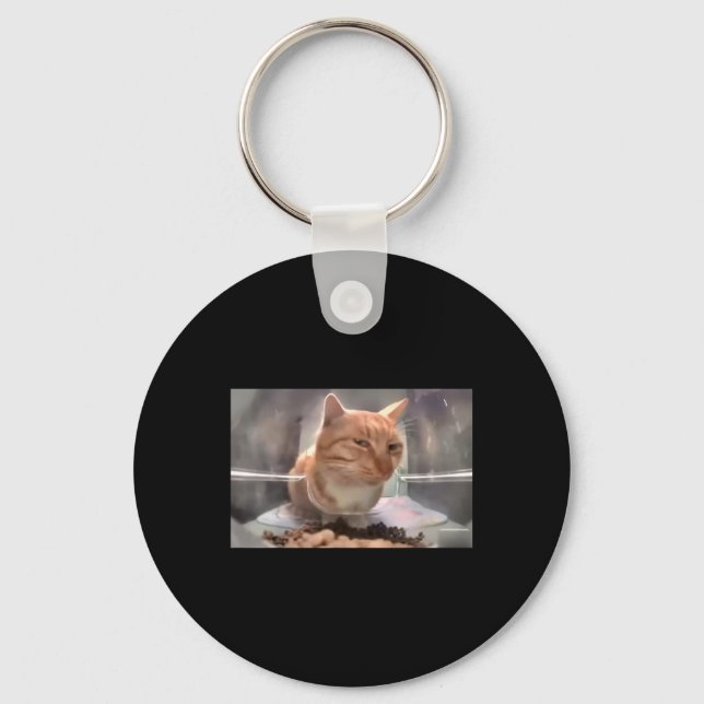 Mr Fresh Cat Meme Side Eye Cat  Key Ring (Front)