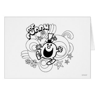 Mr. Funny Black & White Swirls & Stars