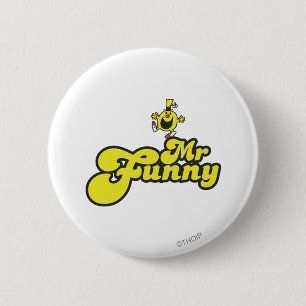 Mr. Funny Dancing On His Name 6 Cm Round Badge