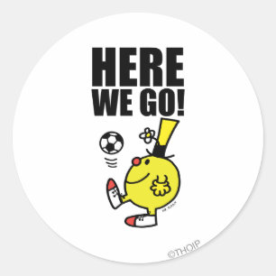 Mr. Funny Juggling A Soccer Ball Classic Round Sticker