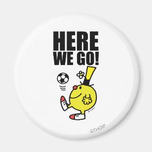 Mr. Funny Juggling A Soccer Ball Magnet