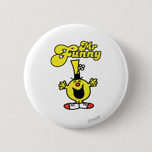 Mr. Funny Laughing Hysterically 6 Cm Round Badge