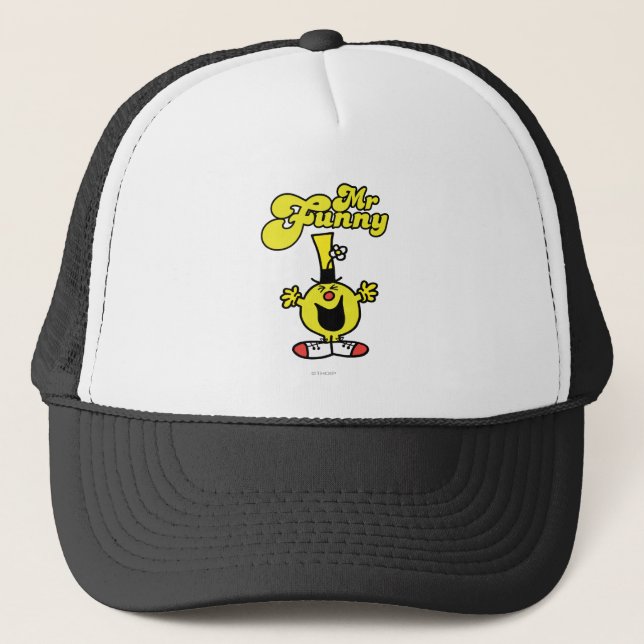Mr. Funny Laughing Hysterically Trucker Hat (Front)