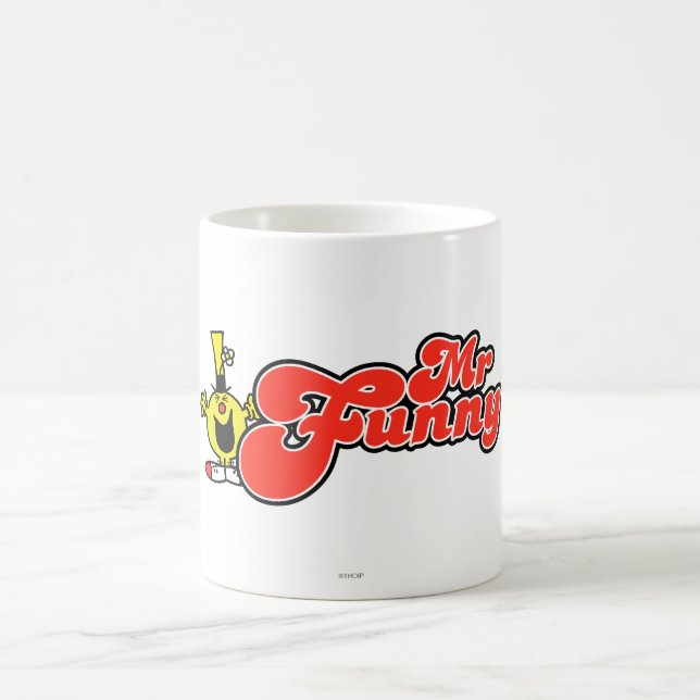 Mr. Funny | Red Lettering Coffee Mug (Center)