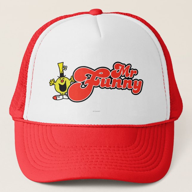Mr. Funny | Red Lettering Trucker Hat (Front)