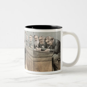Mr Gladstone and his Clerks Two-Tone Coffee Mug